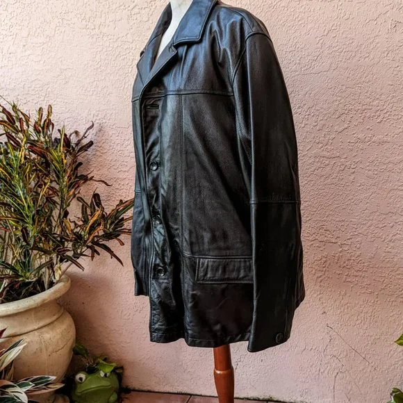 Wilsons Leather Men's Black Leather Julian Jacket